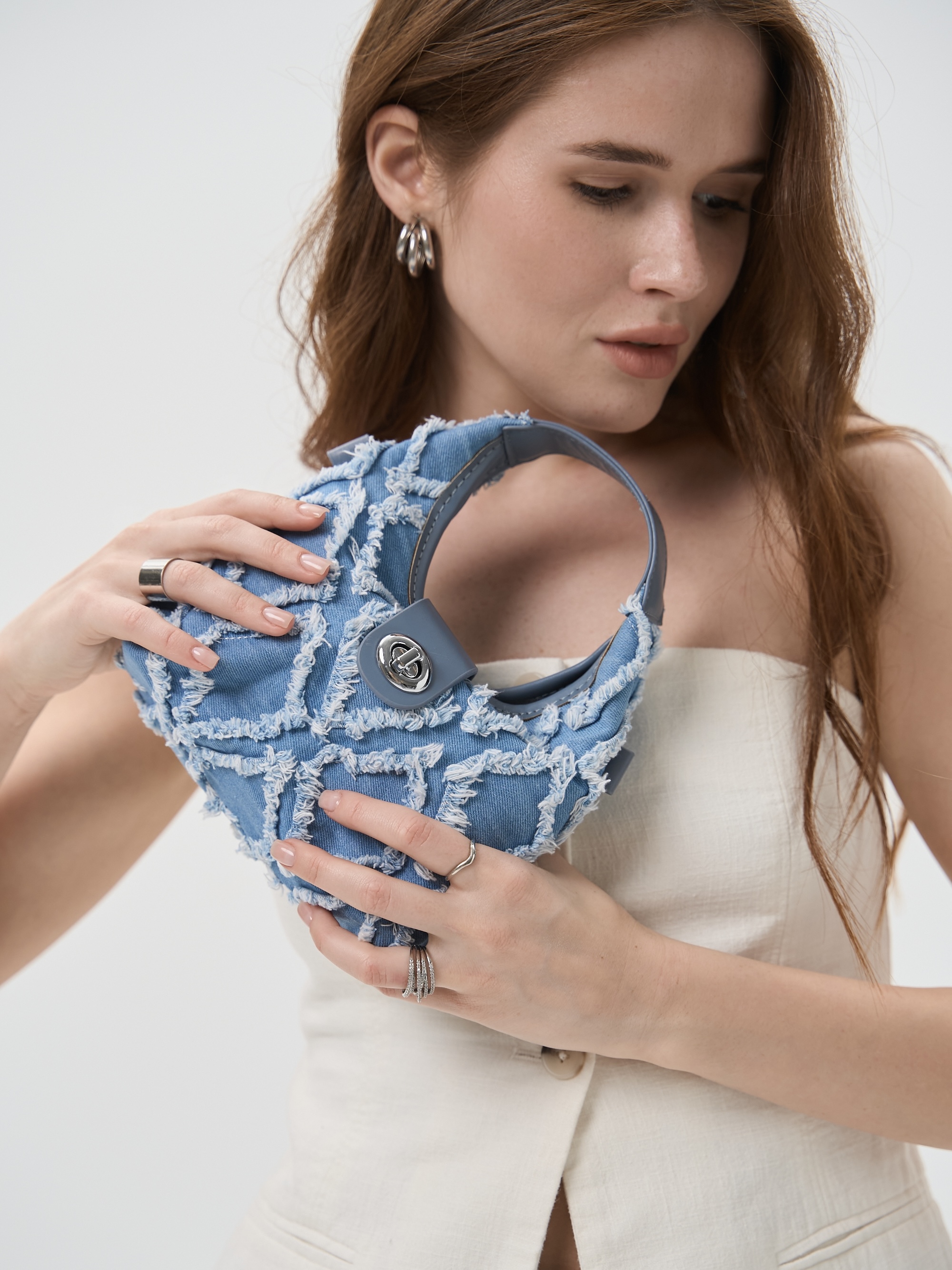 DENIM BAG BLUE